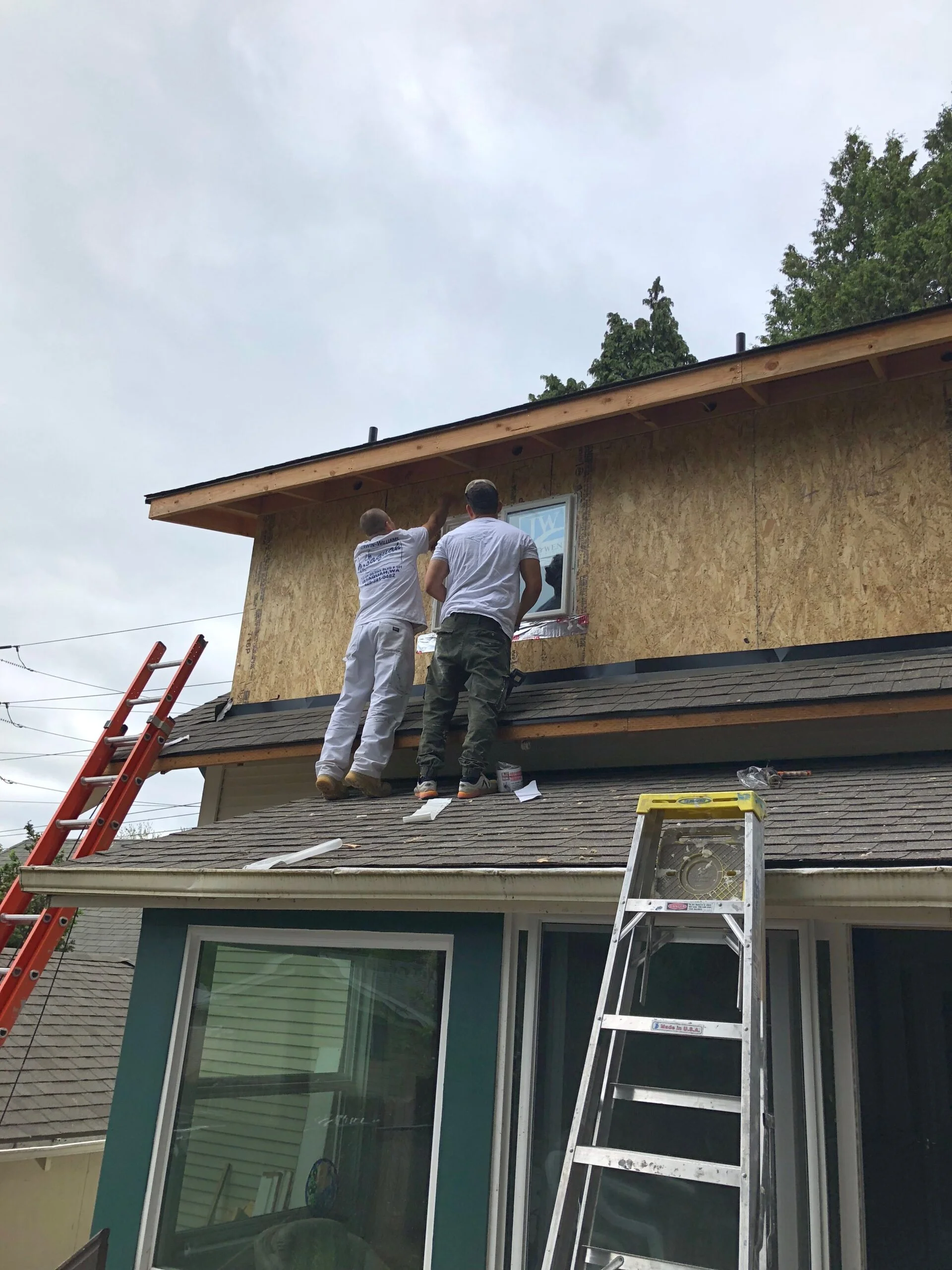 Zurc Construction team working on a project in Portland Oregon