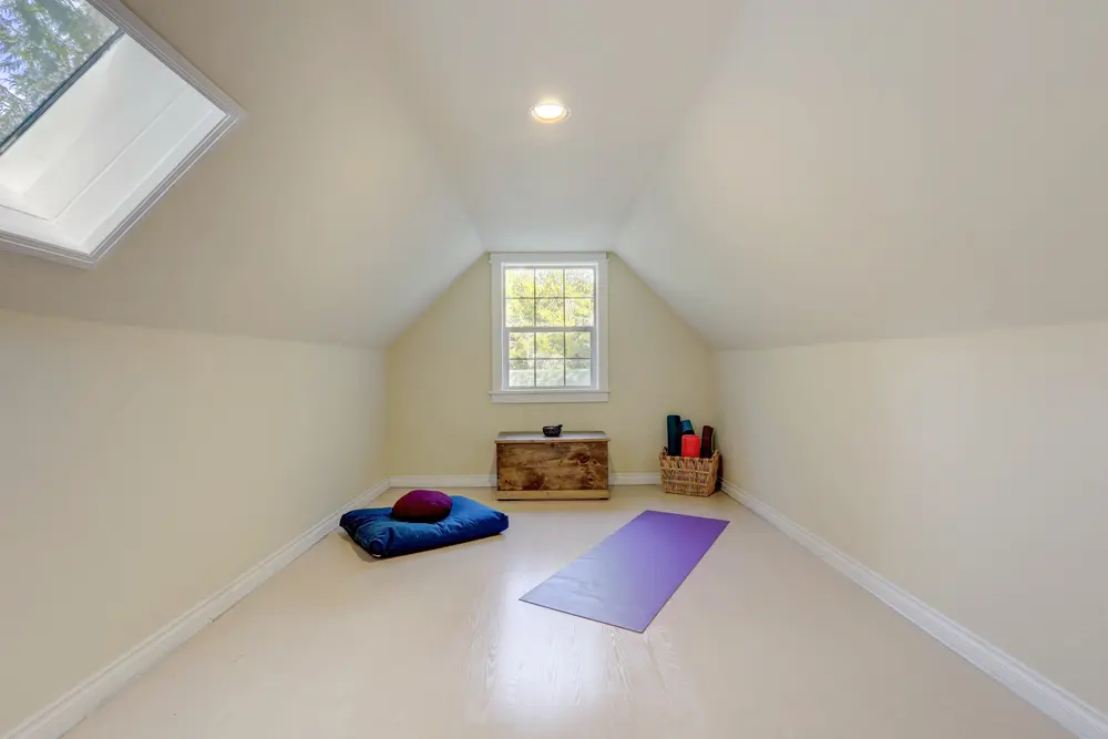 Attic Home Gym & Fitness Studio in Portland Oregon - Zurc Construction